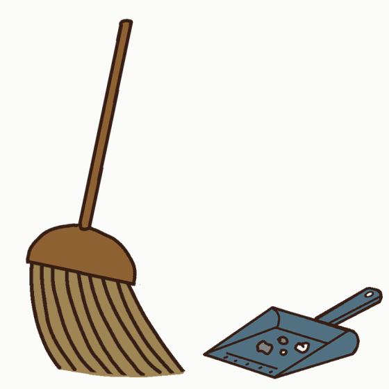 【Icon_B363】動くイラスト「掃除」