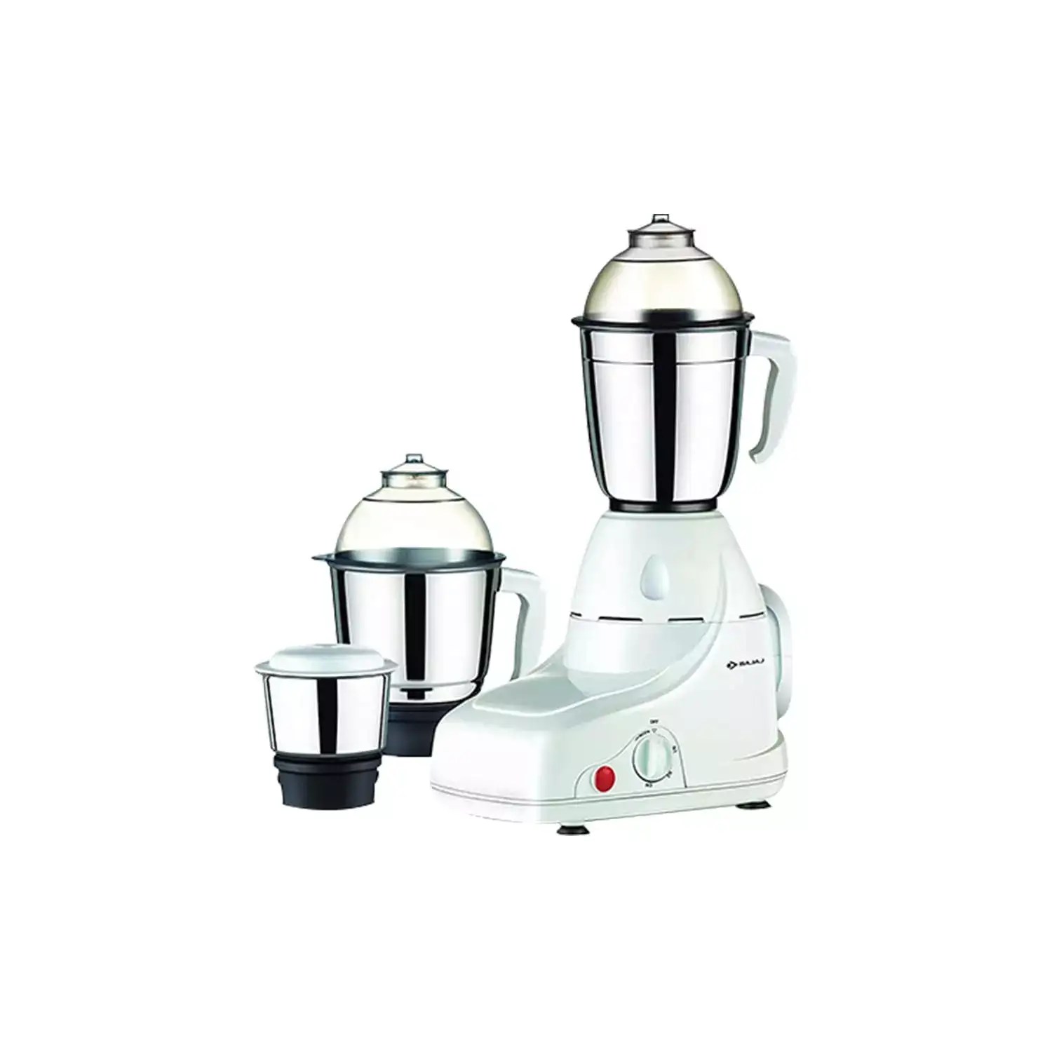 1) Bajaj Mixer Grinder 3 Jars, White