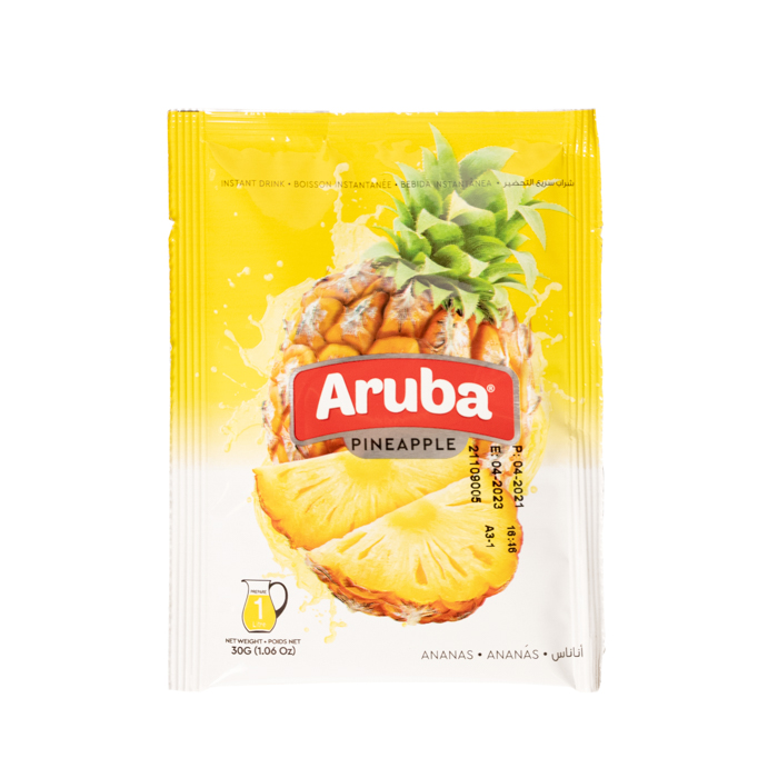 Aruba, Instant Drink Pineapple, Sachet, Lebanon, 12x30gr Tema Fine Foods