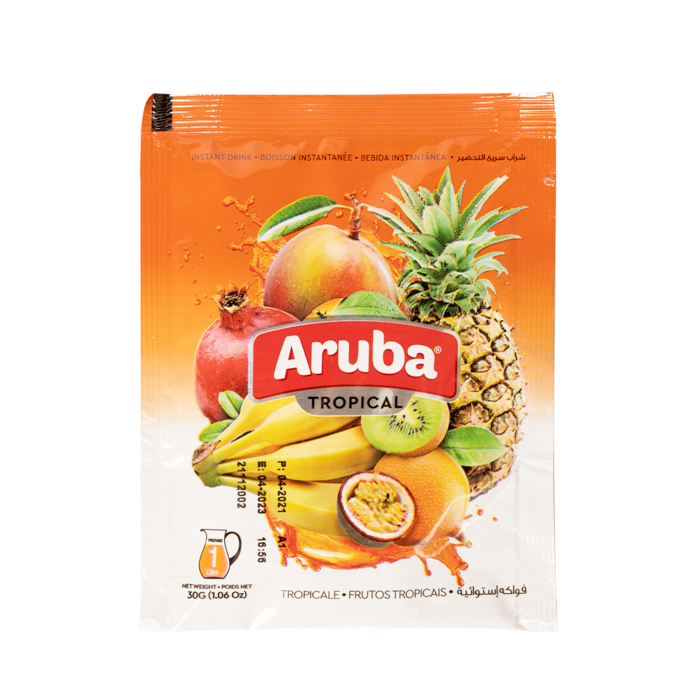 Aruba, Instant Drink Tropical, Sachet, Lebanon, 12x30gr Tema Fine Foods