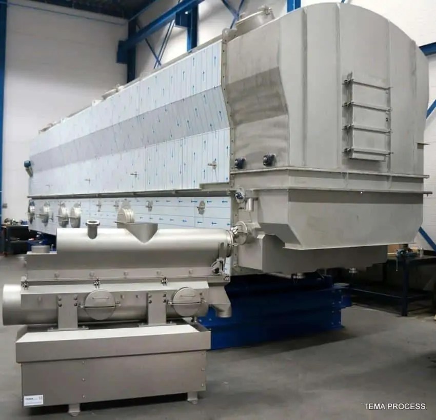 Fluid bed dryer/cooler available in all sizes Tema Process