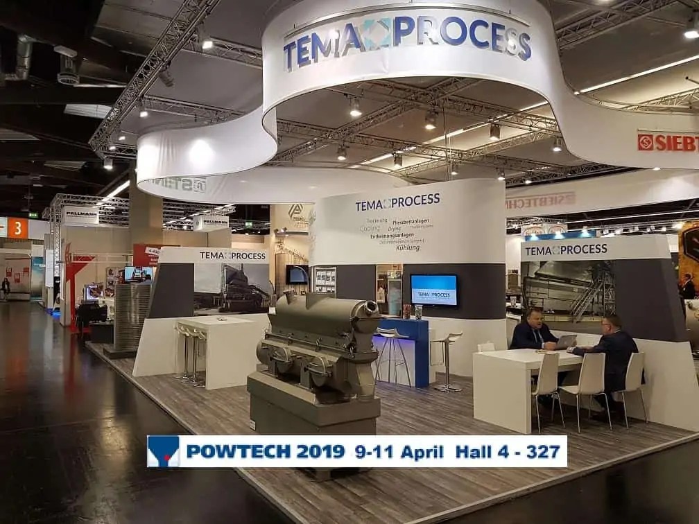 Powtech 2019 Germany Tema Process Fluid Bed Dryers