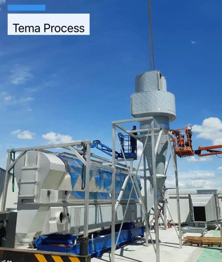 Fluid bed drying Tema Process