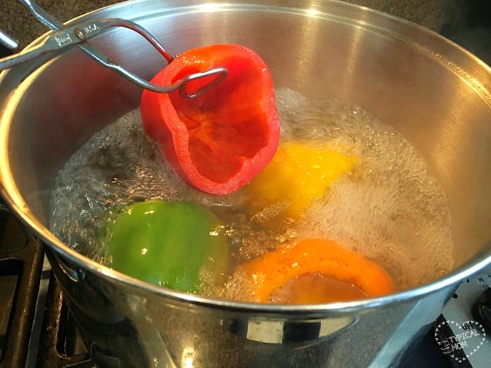 Step by Step How to Blanch Bell Peppers