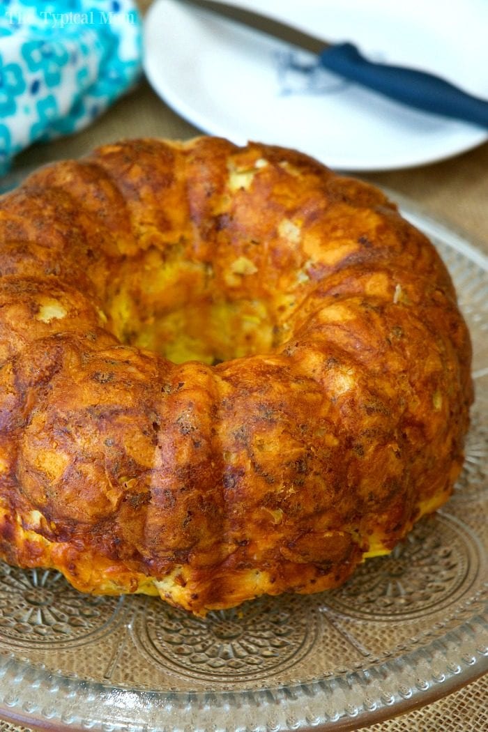 Bacon Egg and Cheese Breakfast Bundt Cake + Video