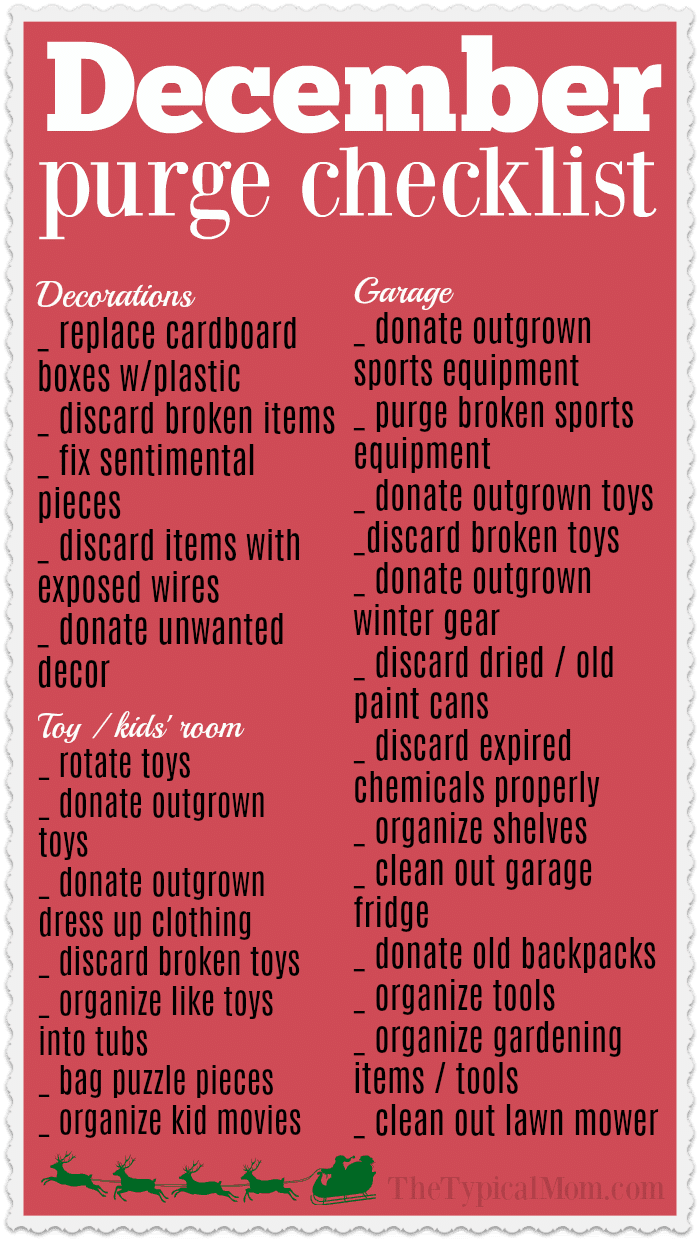 How to Declutter Your House Printables · The Typical Mom