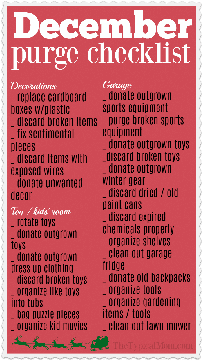 How to Declutter Your House Printables · The Typical Mom