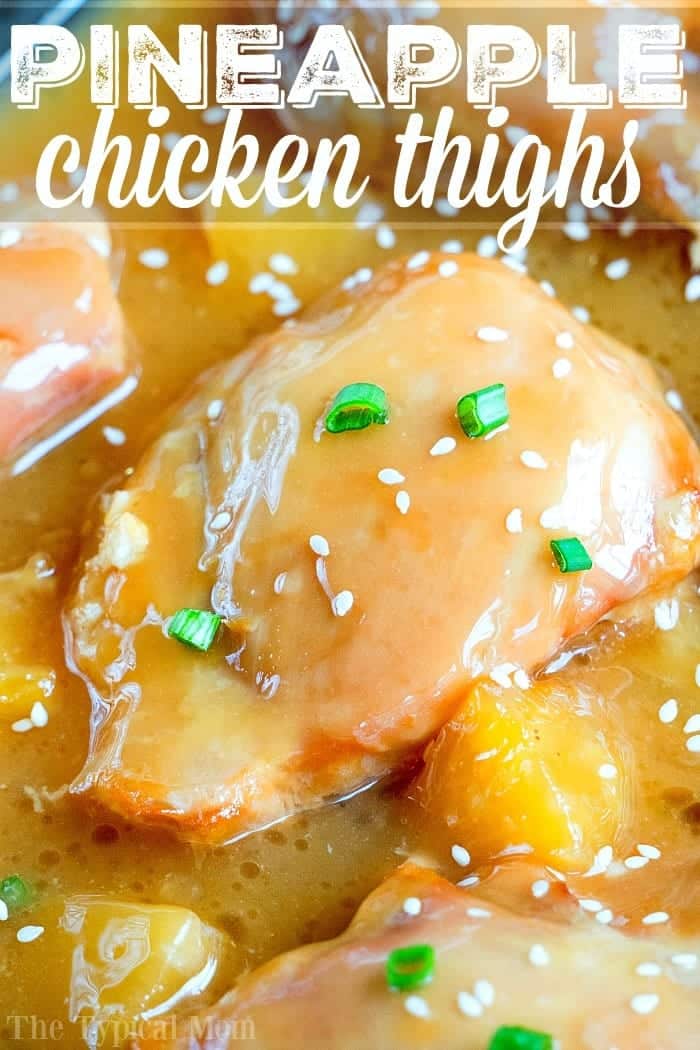 Easy Pineapple Chicken Thighs in Oven Hawaiian Chicken Thighs