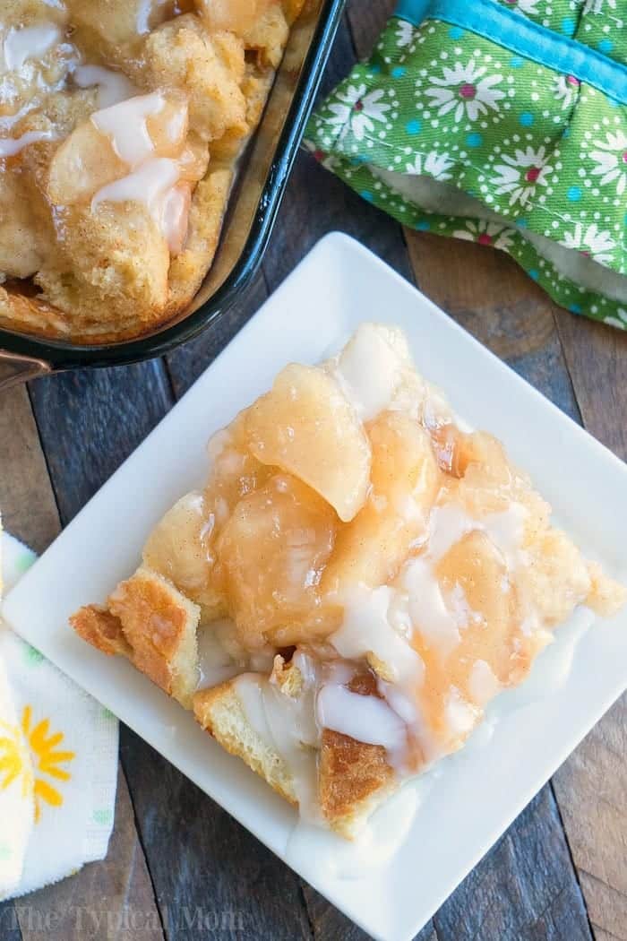 From Scratch Easy Apple Pie Bread Pudding with Apple Pie Filling