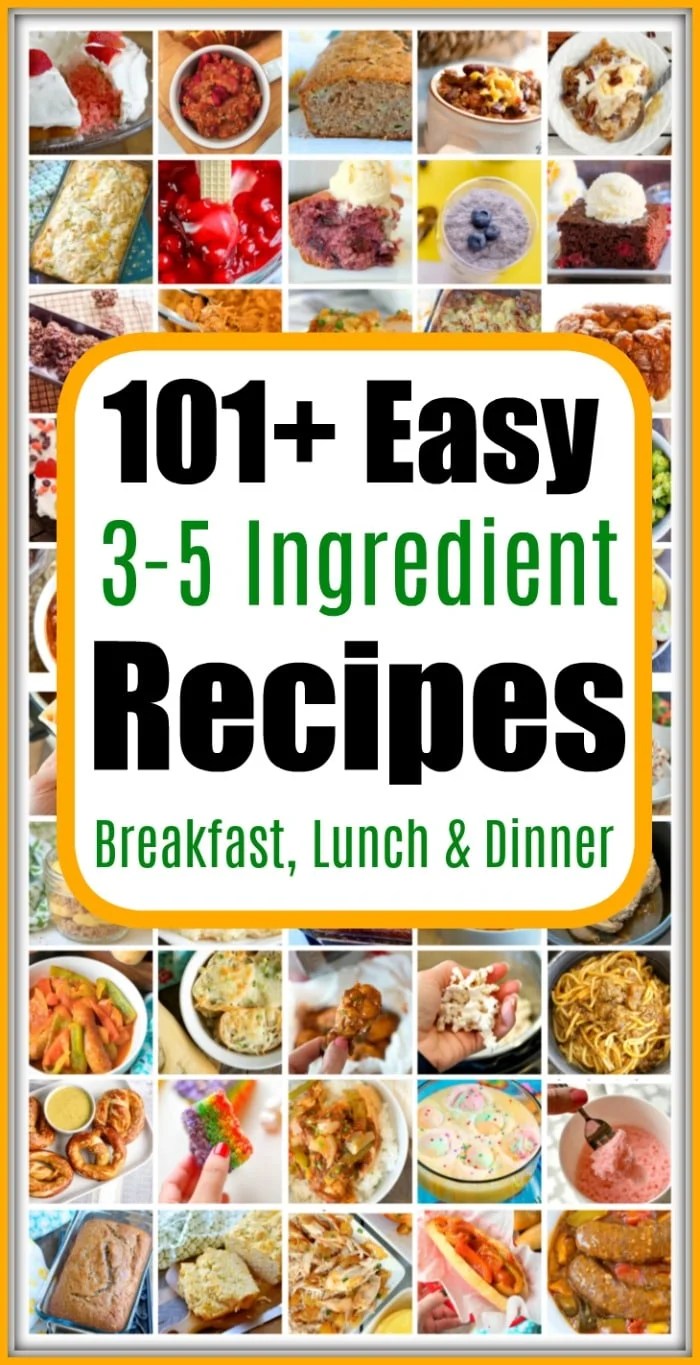 Few ingredient recipes 3 to 5 Ingredient Recipes One Pot Meals