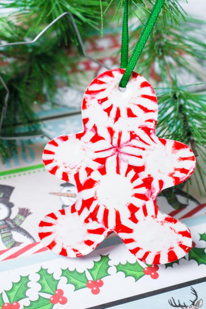 Melting Peppermint Candy into Peppermint Christmas Ornaments