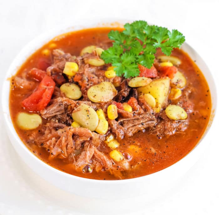 Best Slow Cooker Crockpot Brunswick Stew with Potatoes