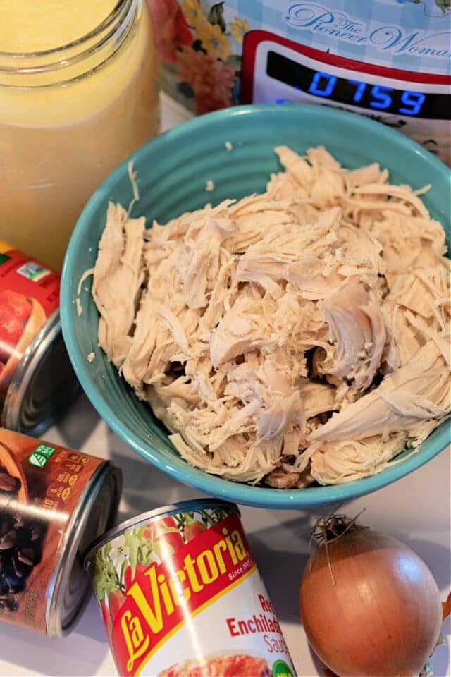 Leftover Chicken Slow Cooker Enchiladas Recipe with Rotisserie