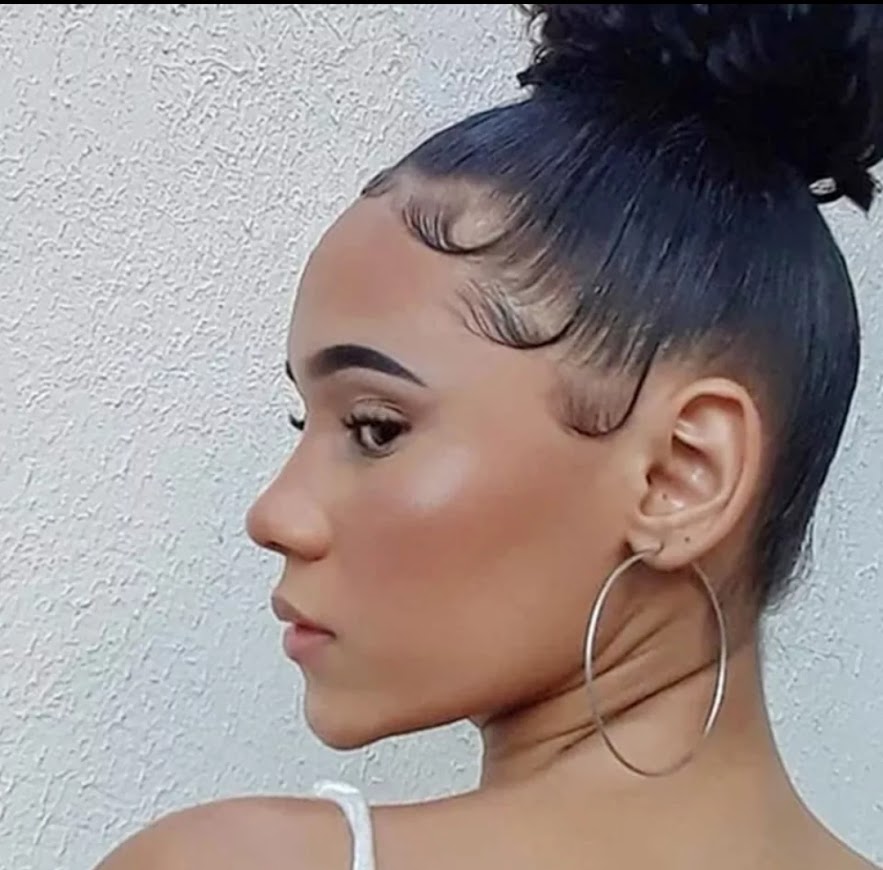 Fake Edges Baby Hair Temporary Tattoo Side Bang Stickers,2 Styles