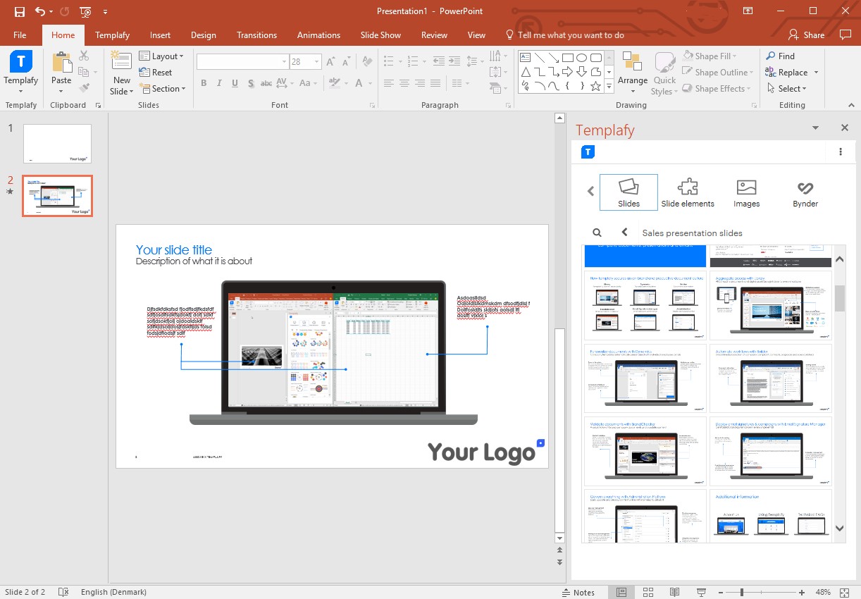 What is a slide element? Templafy One Help center