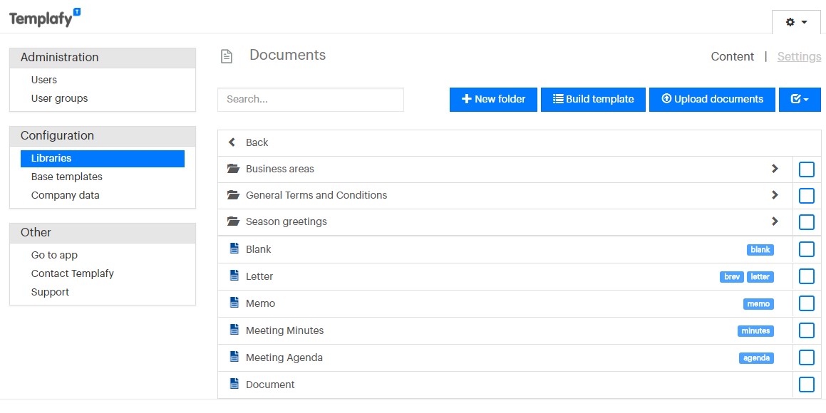 Downloading and uploading zip files Templafy One Help center