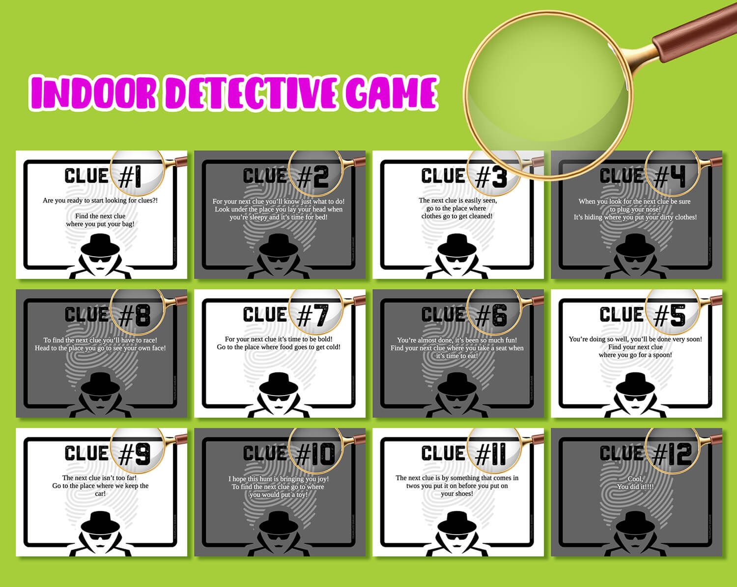 Detective Game Template Template Online