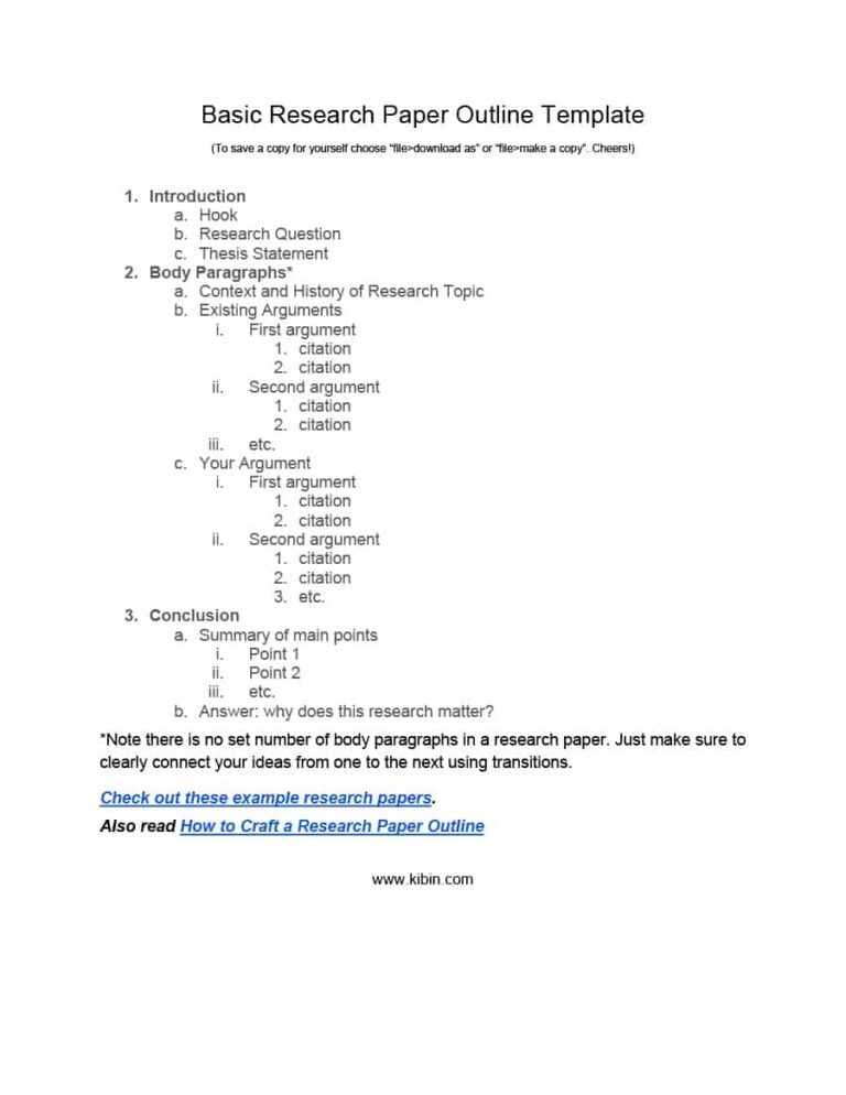 Research Paper Template Outline Doc Ieee Format Word Mla intended for Mla Format Word Template