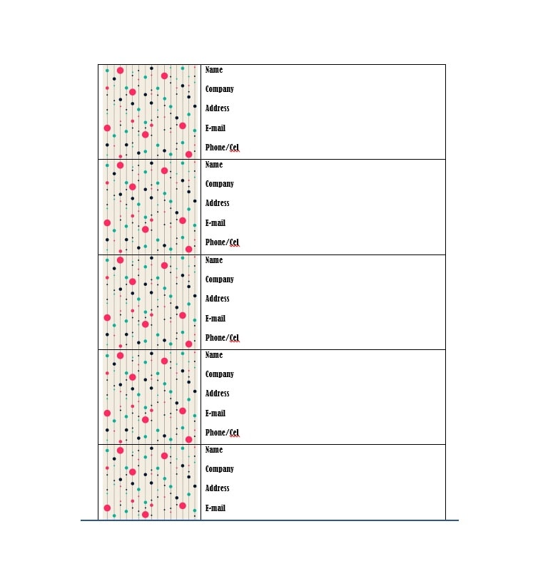 40 Printable & Editable Address Book Templates [101 FREE]