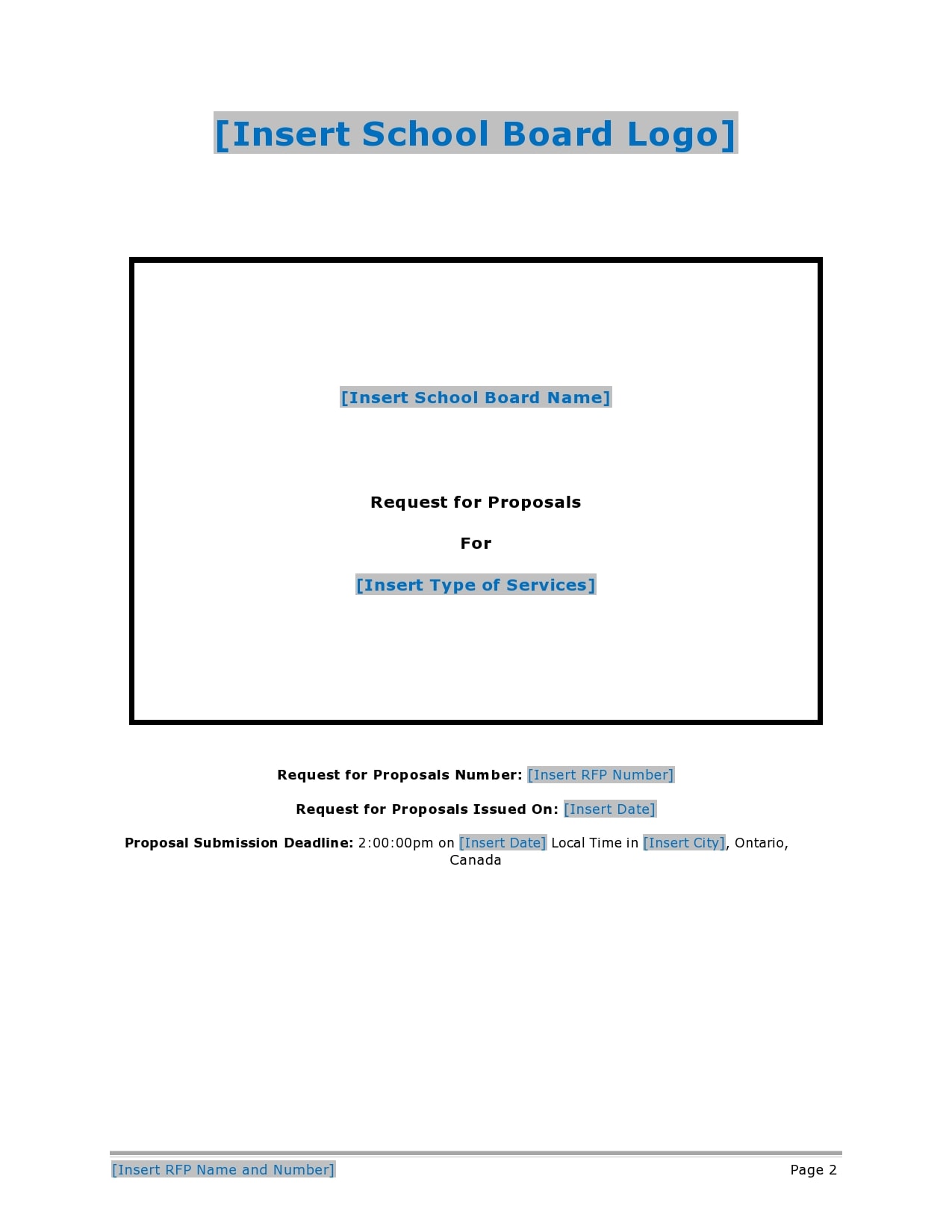 28 Best Request For Proposal Templates (RFP) TemplateArchive