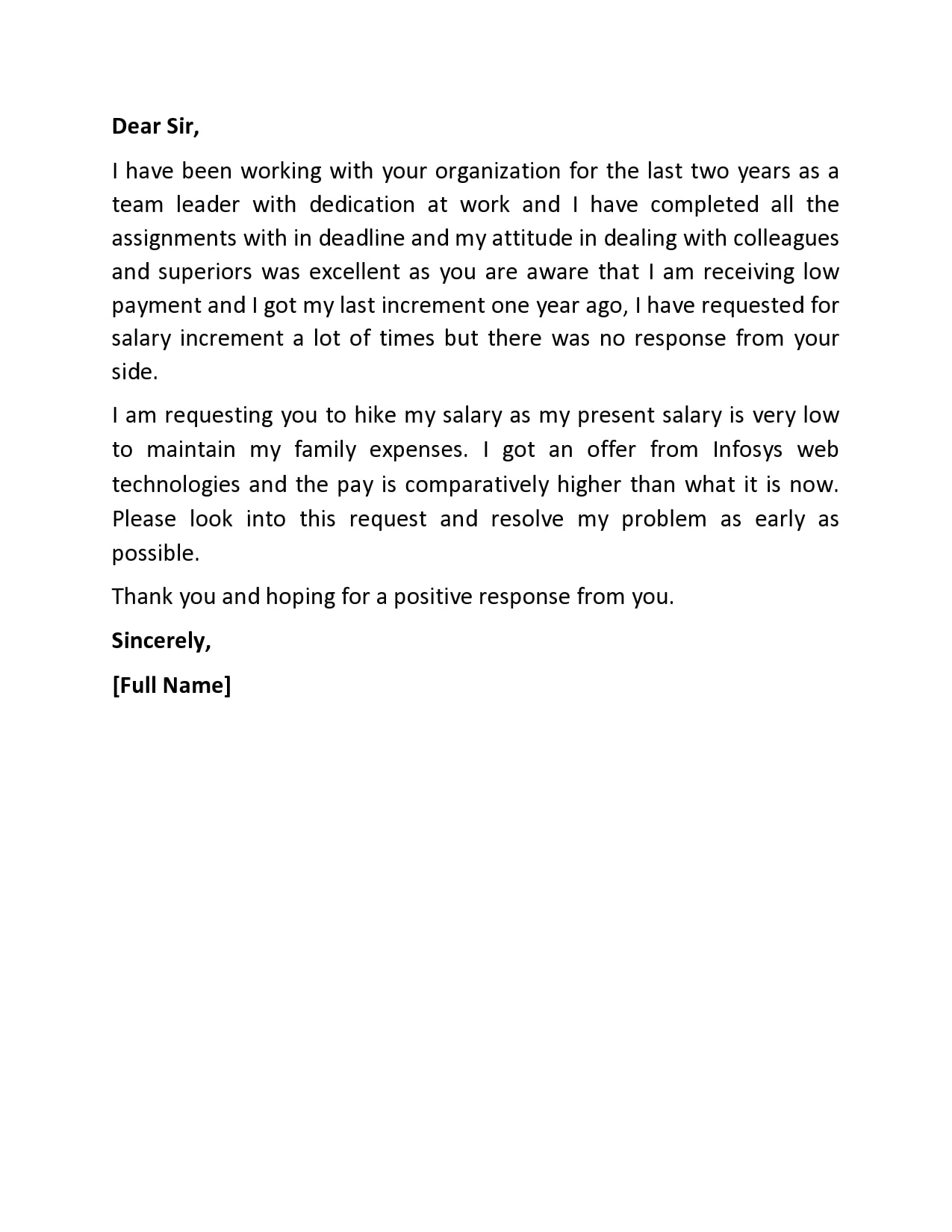 30 Effective Salary Increase Letters & Samples TemplateArchive