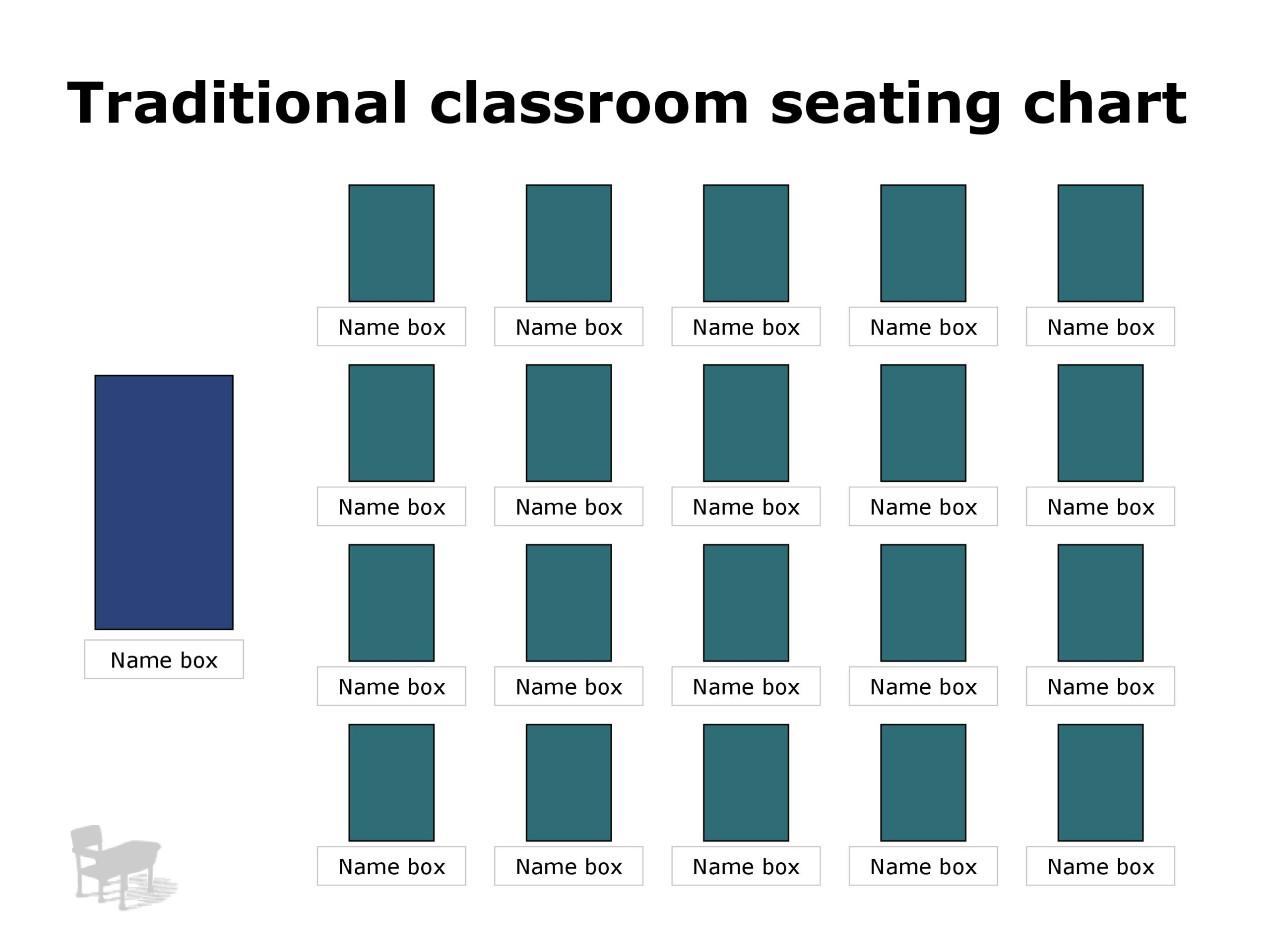 U Shaped Seating Chart Template