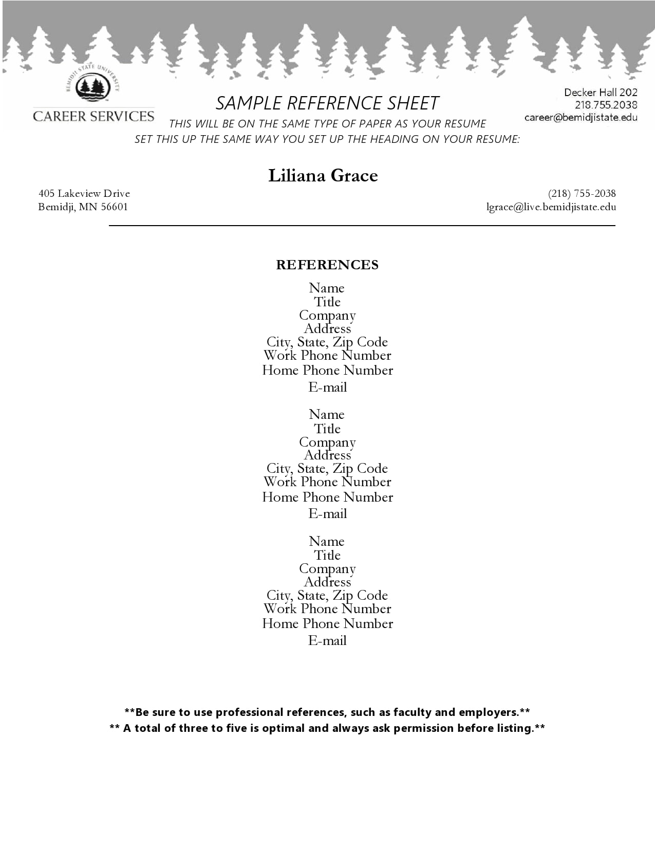 40 Professional Reference List Templates (100% Free)