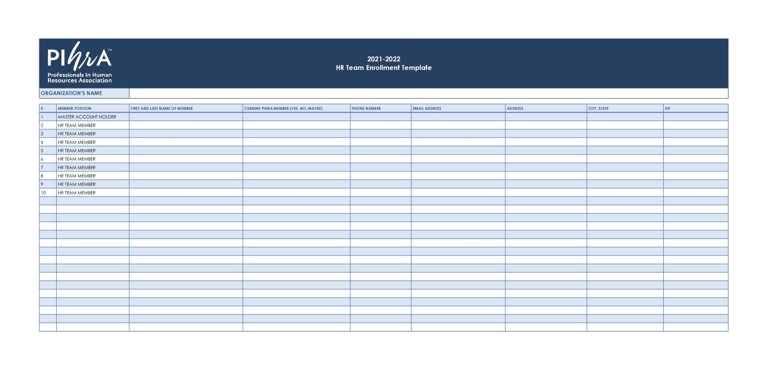 40 Roster Templates in Excel (for Team, Class, Baseball...)