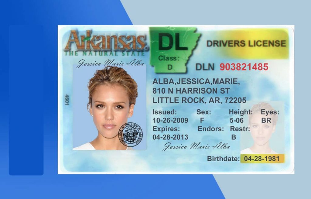 Arkansas Drivers License PSD Template Download File Arkansas Drivers License PSD Template Download File