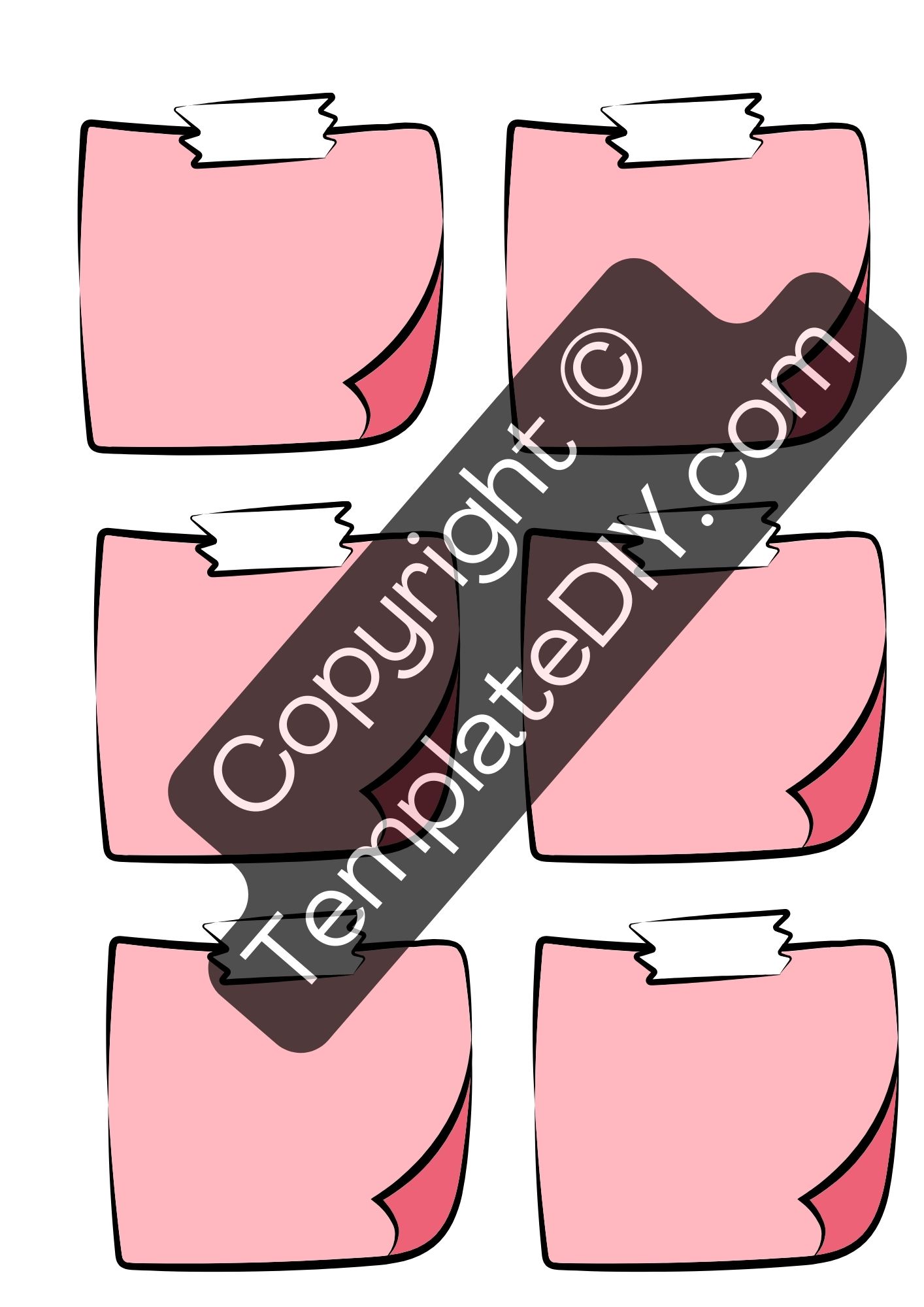 Sticky Notes Template Printable Blank PDF, Excel, Word