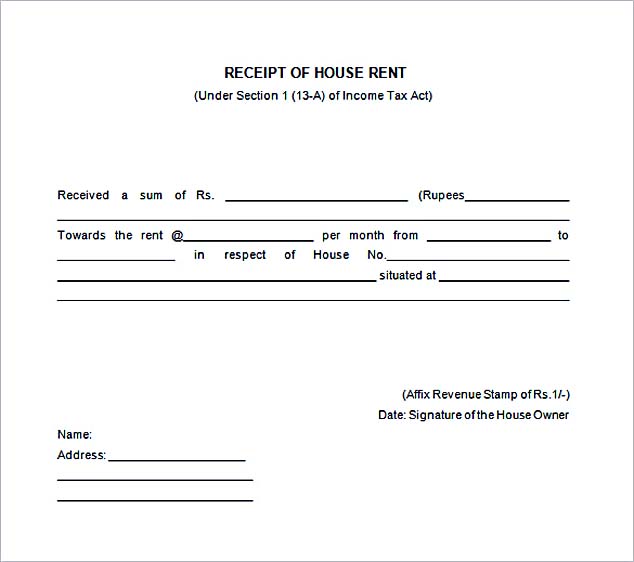 Free Rent Receipt Template and What Information to Include