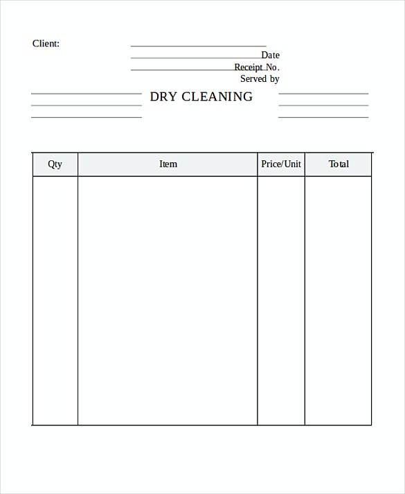 Cleaning Service Invoice