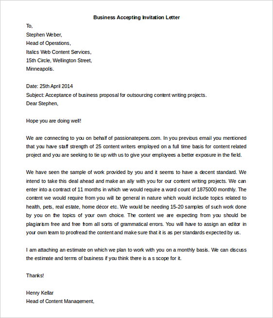 Business Letter Format
