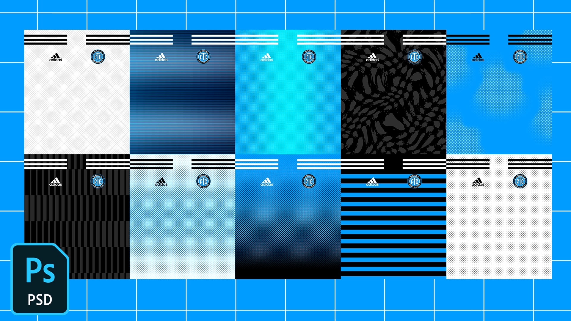 FREE Football/Soccer Jersey Patterns Pack - TemplateFC