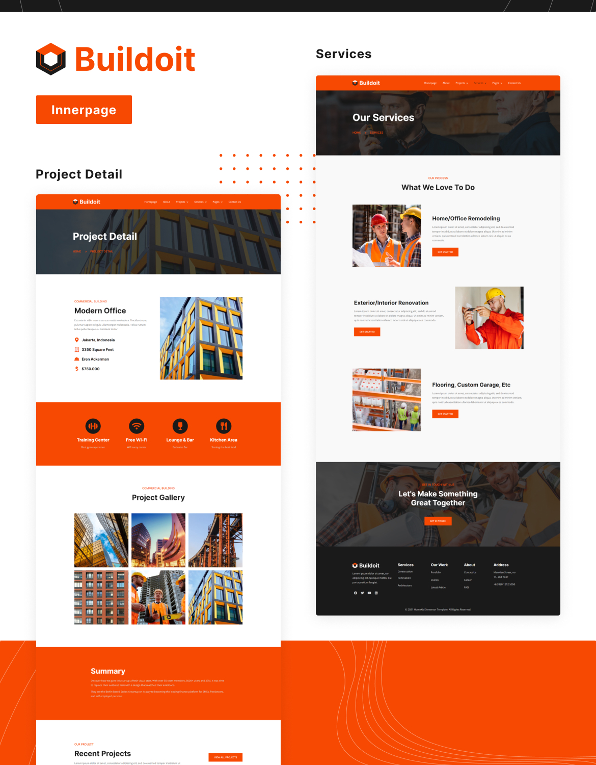 Buildoit Construction & Building Elementor Template Kit