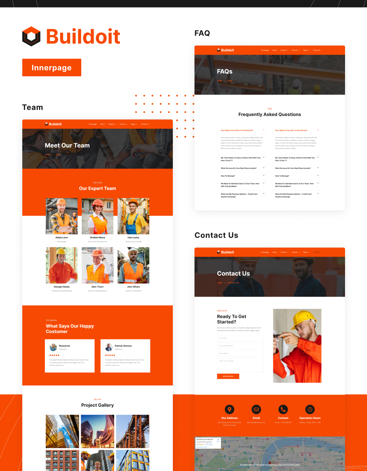 Buildoit Construction & Building Elementor Template Kit