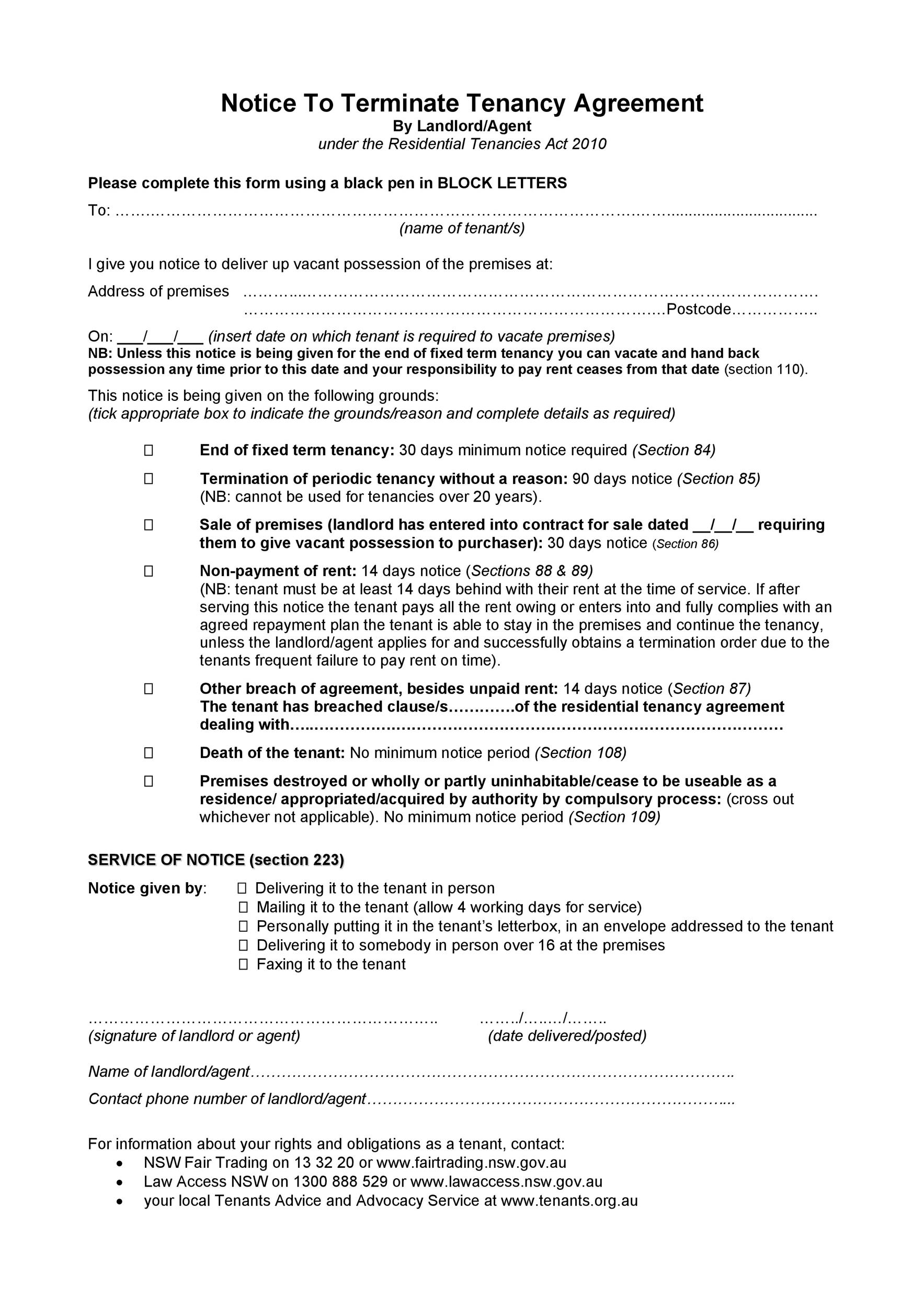 45 Free Eviction Notice Templates [PDF & Word] TemplateLab