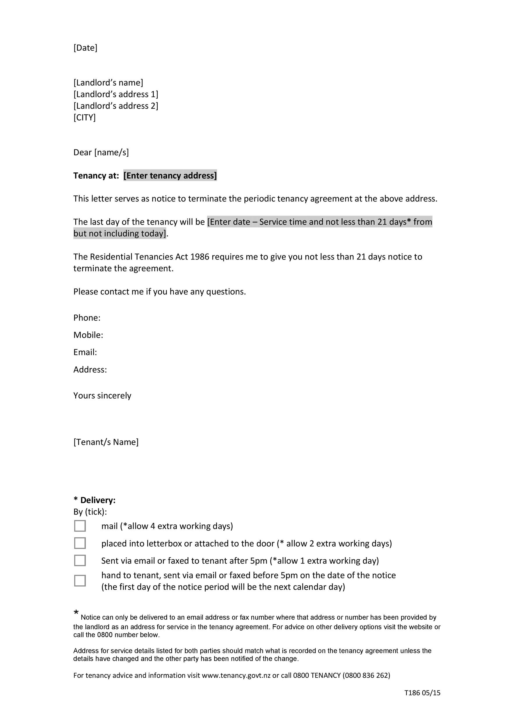 Periodic Tenancy Agreement Template