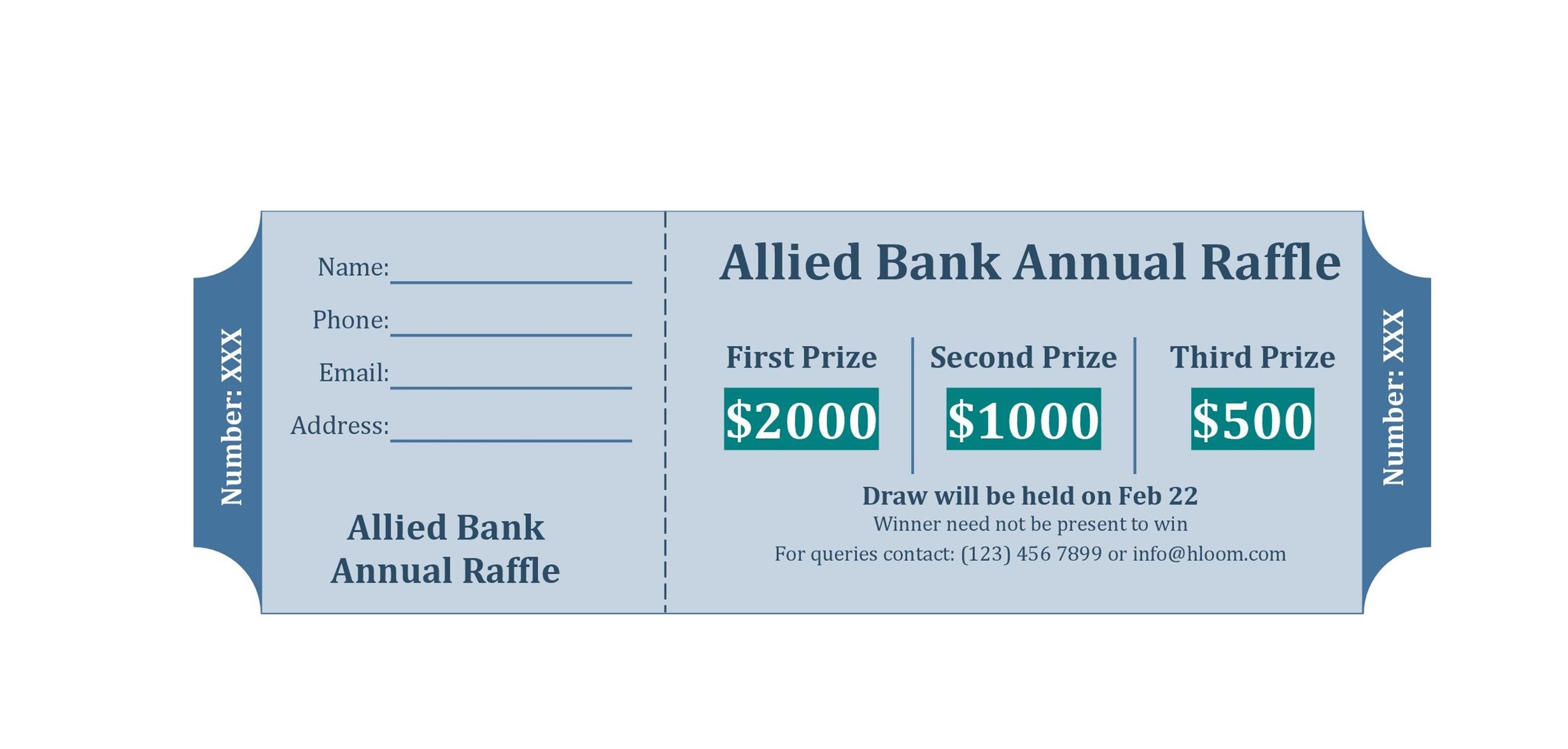 40+ Free Editable Raffle & Movie Ticket Templates