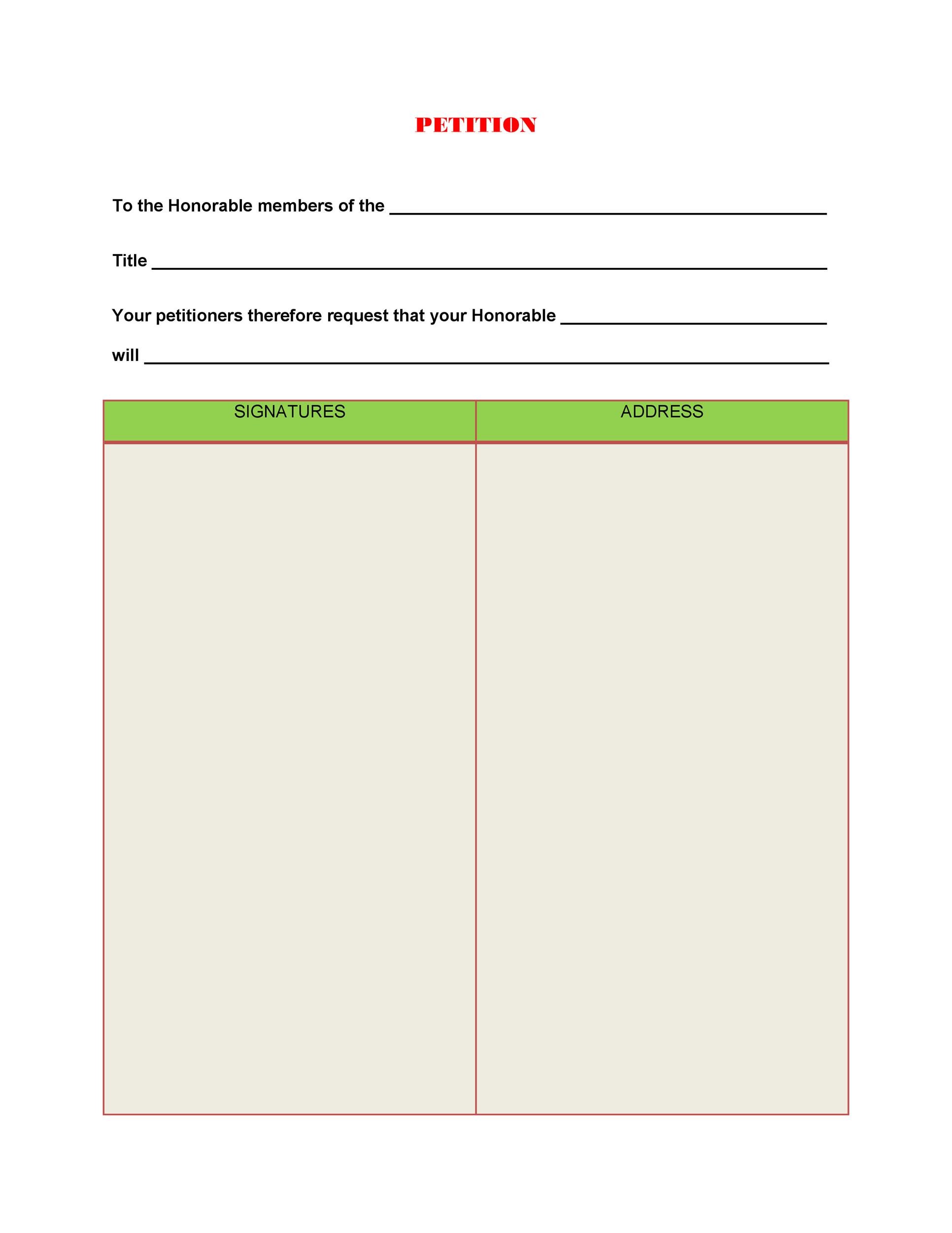 30 Petition Templates + How To Write Petition Guide