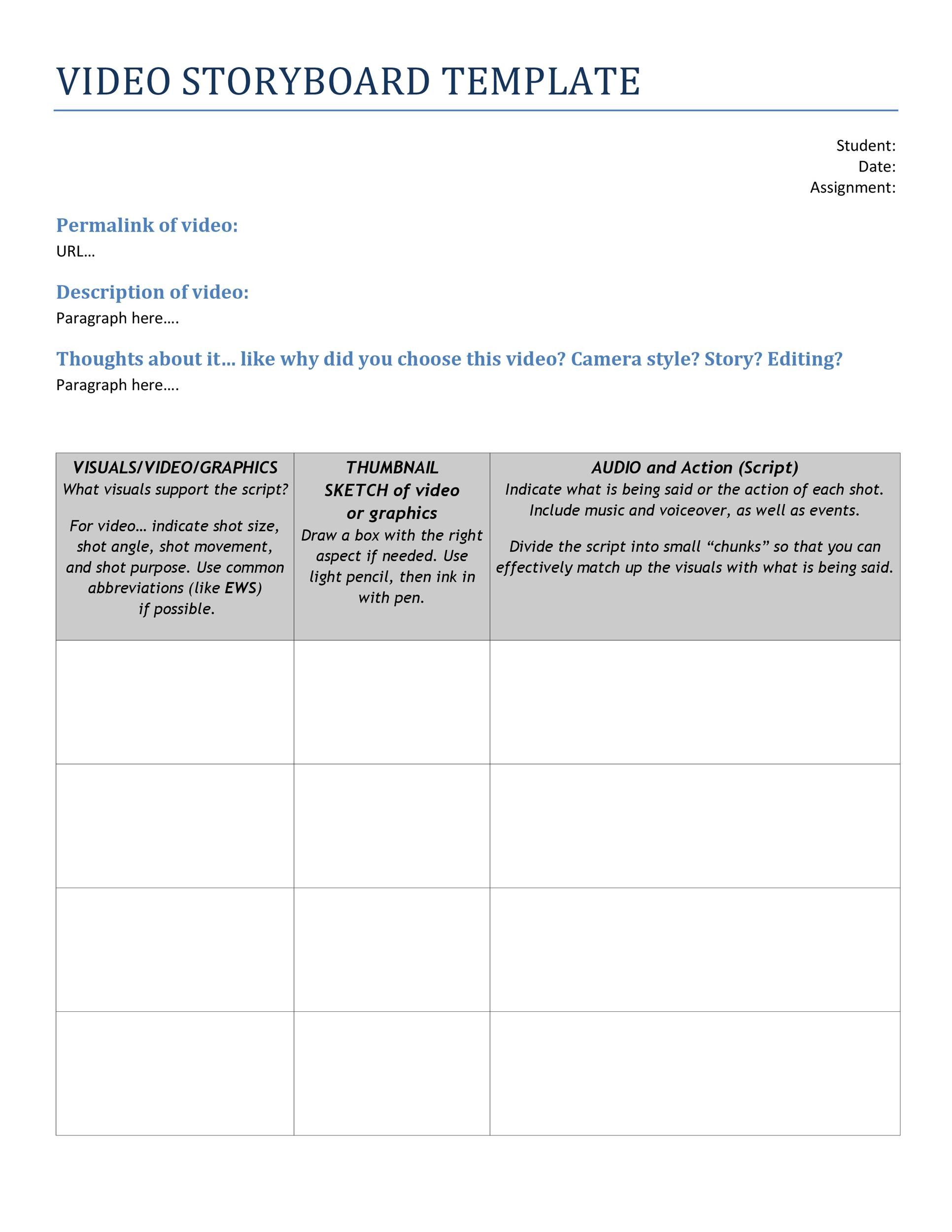40 Professional Storyboard Templates & Examples