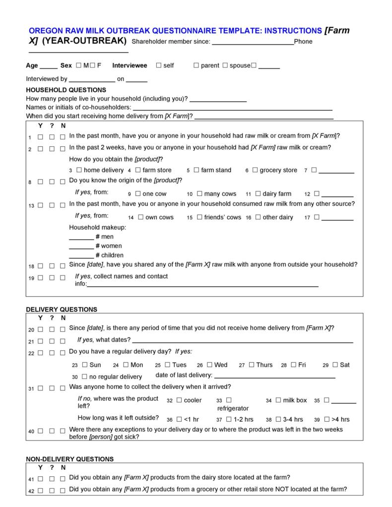 30+ Questionnaire Templates (Word) ᐅ TemplateLab