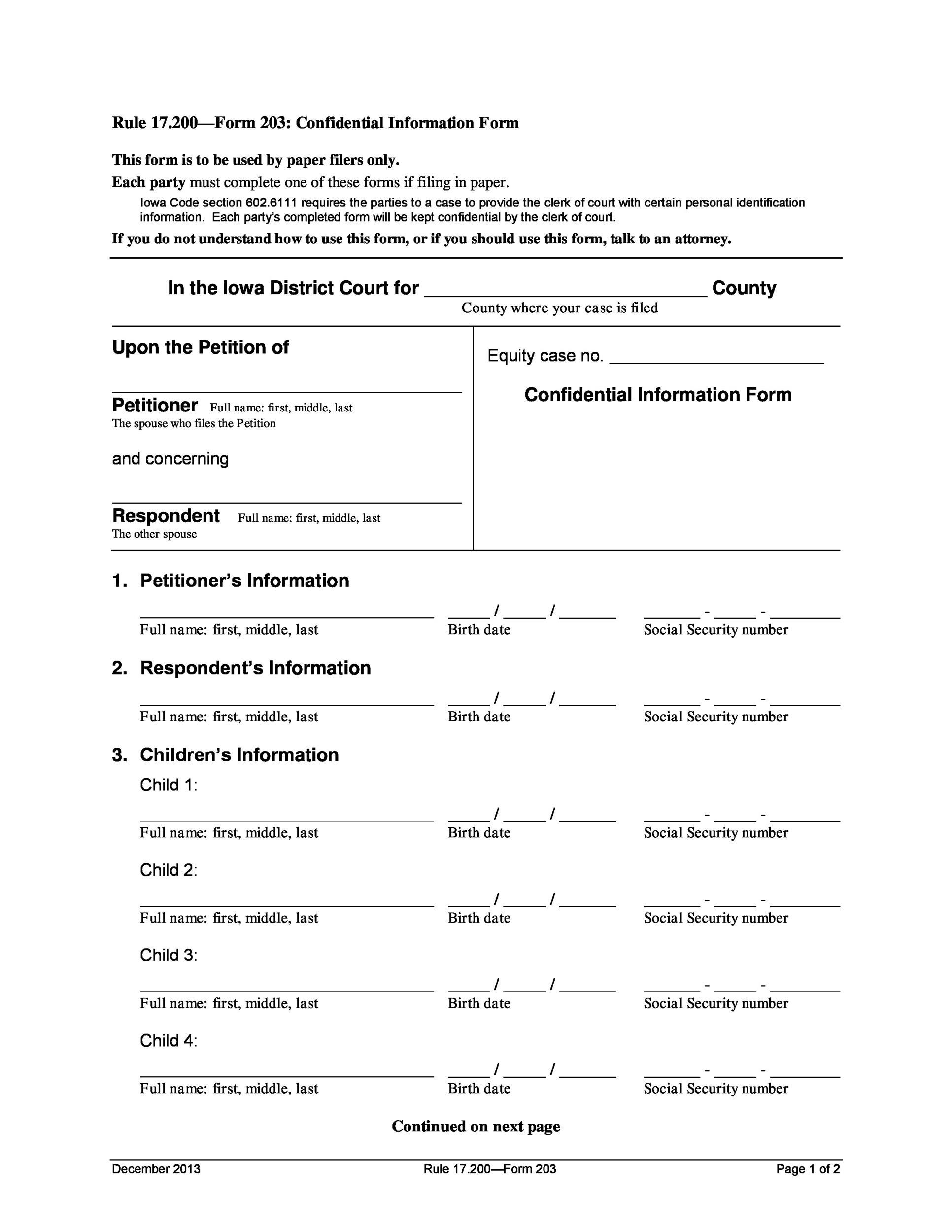 Printable Divorce Papers Texas