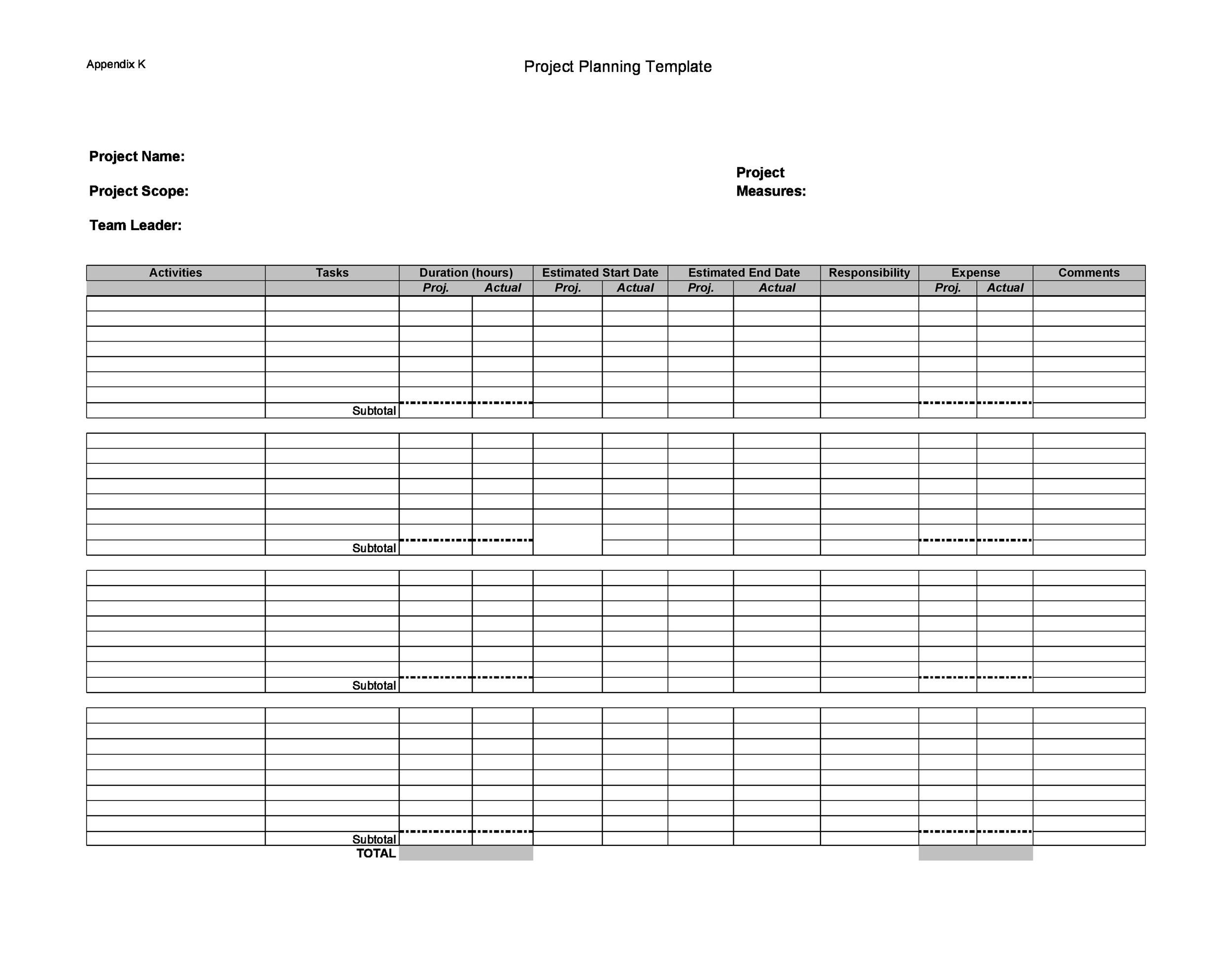 48 Professional Project Plan Templates [Excel, Word, PDF] ᐅ TemplateLab