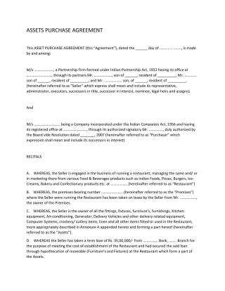 37 Simple Purchase Agreement Templates [Real Estate, Business]