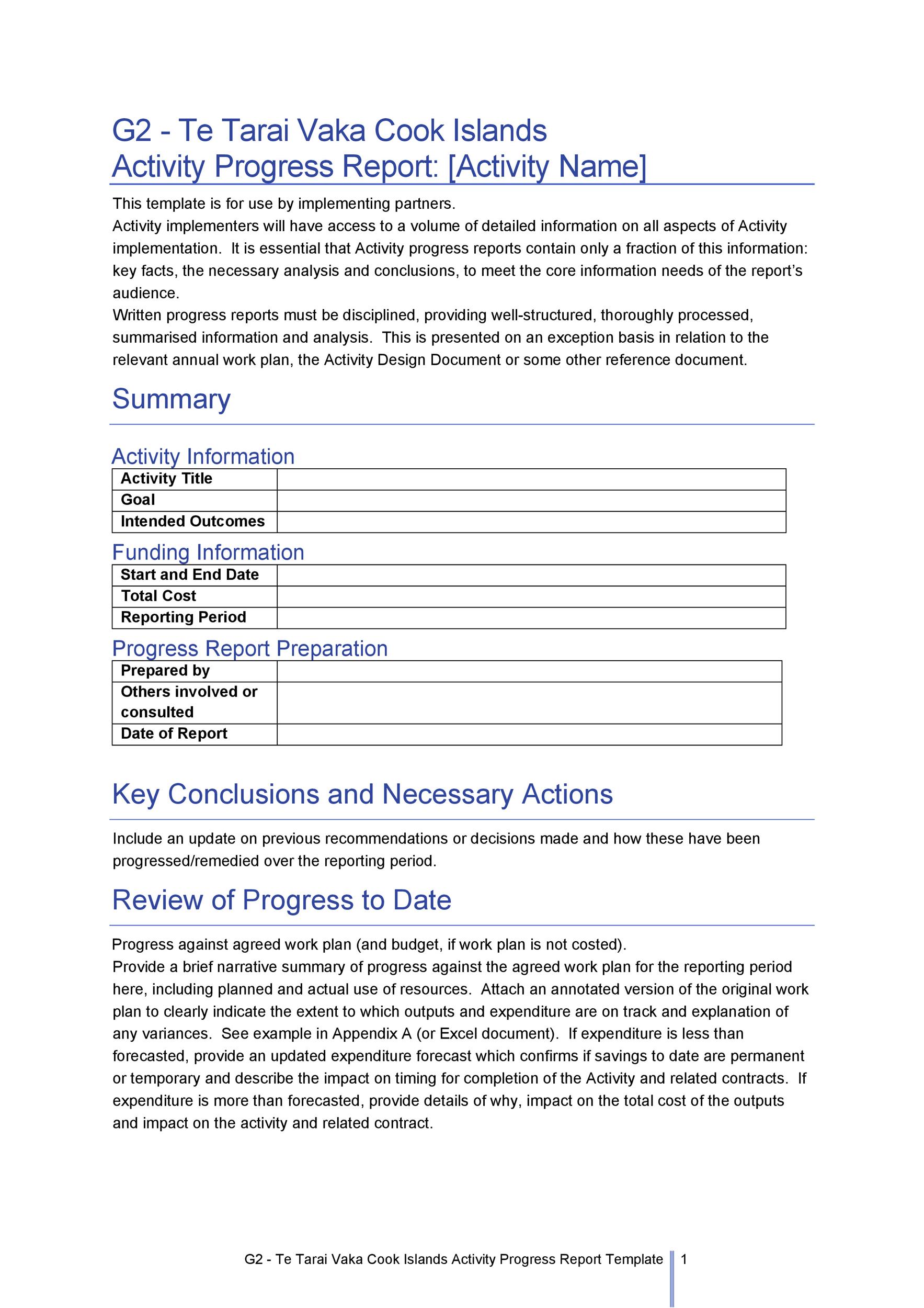 40+ Project Status Report Templates [Word, Excel, PPT] ᐅ TemplateLab