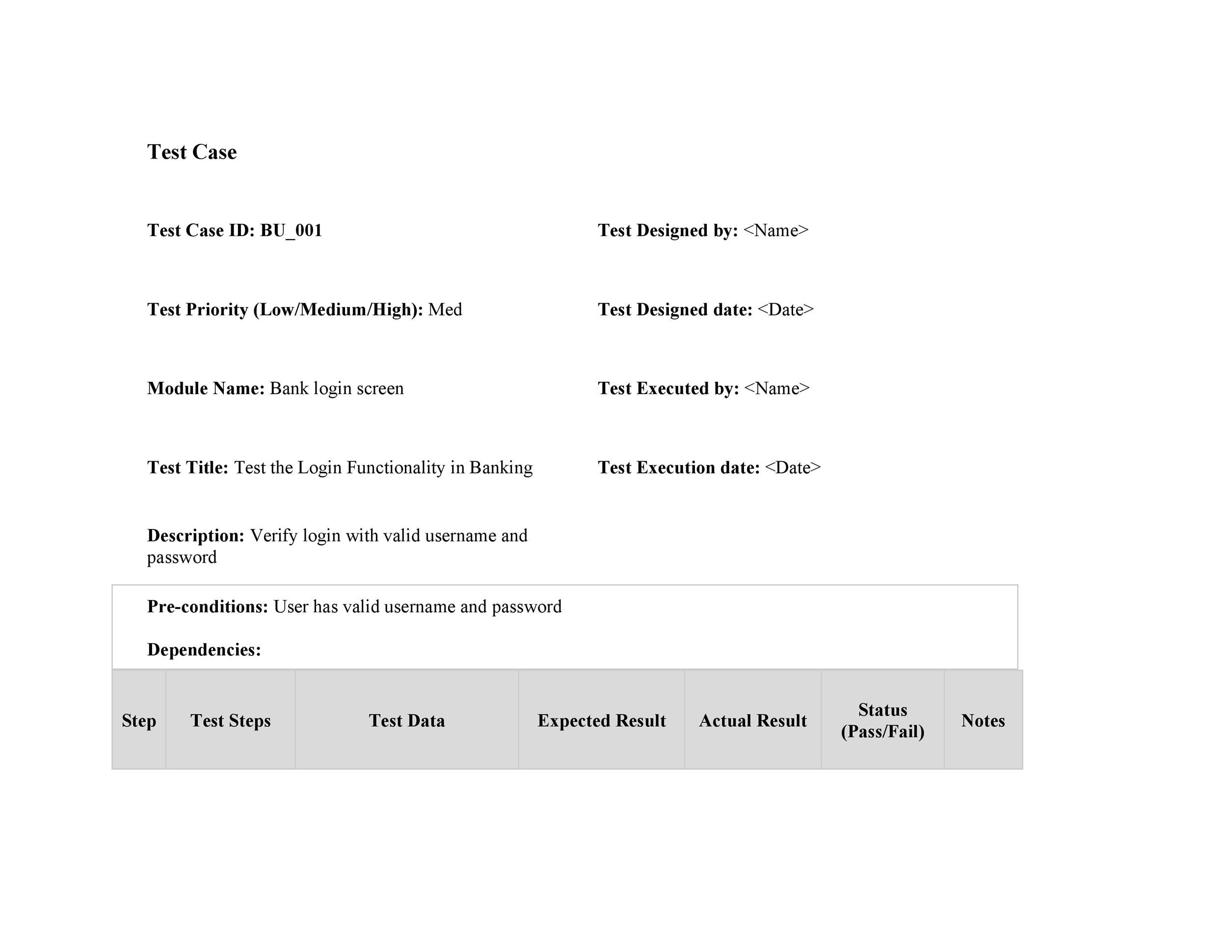 43 Test Case Templates / Examples from TOP Software Companies ᐅ TemplateLab