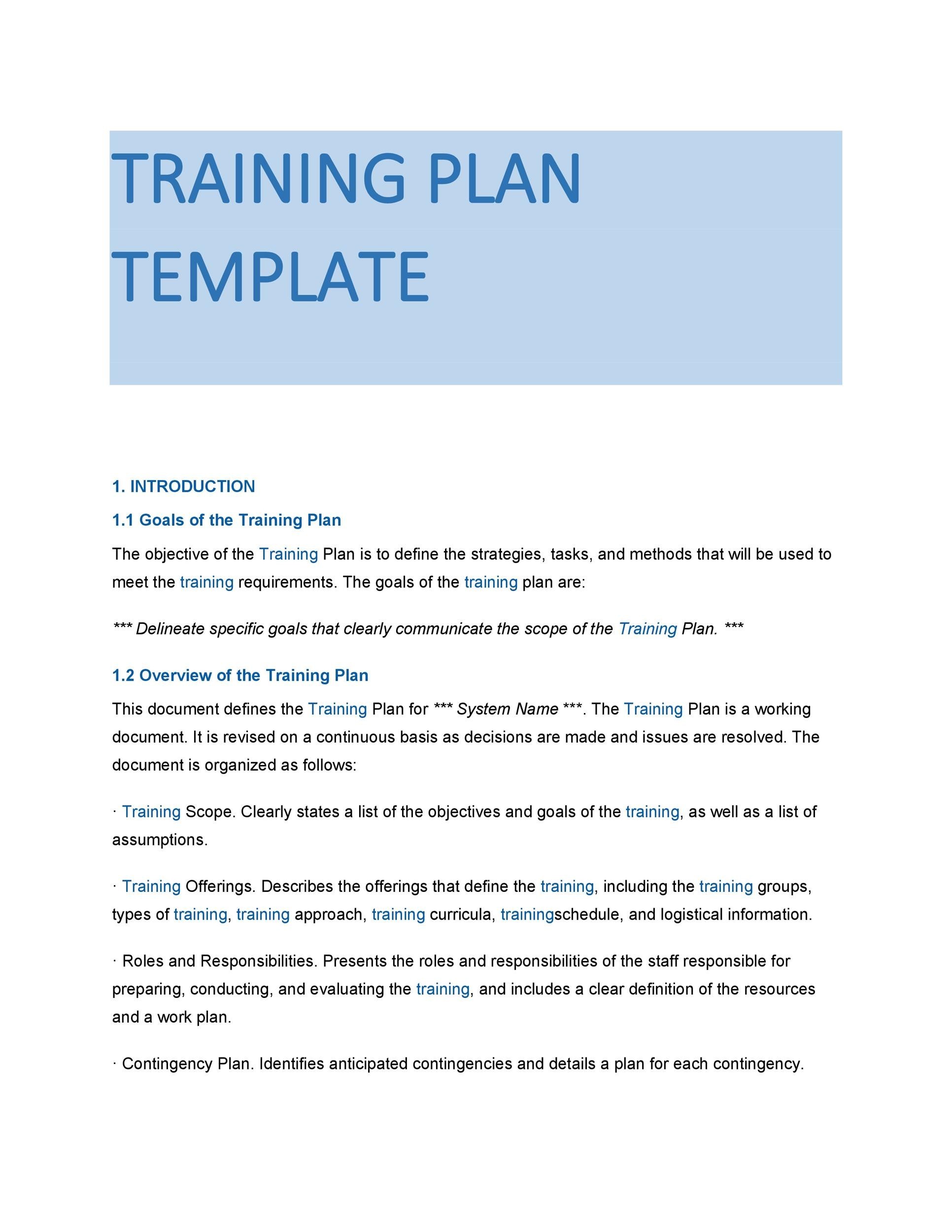 Training Manual Templates