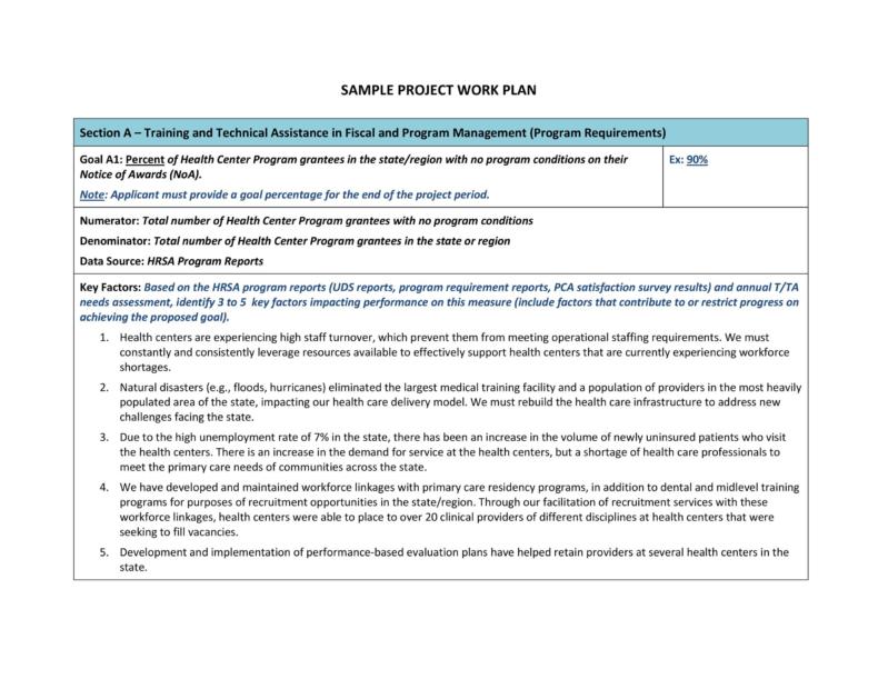 Work Plan 40 Great Templates & Samples (Excel / Word) ᐅ TemplateLab