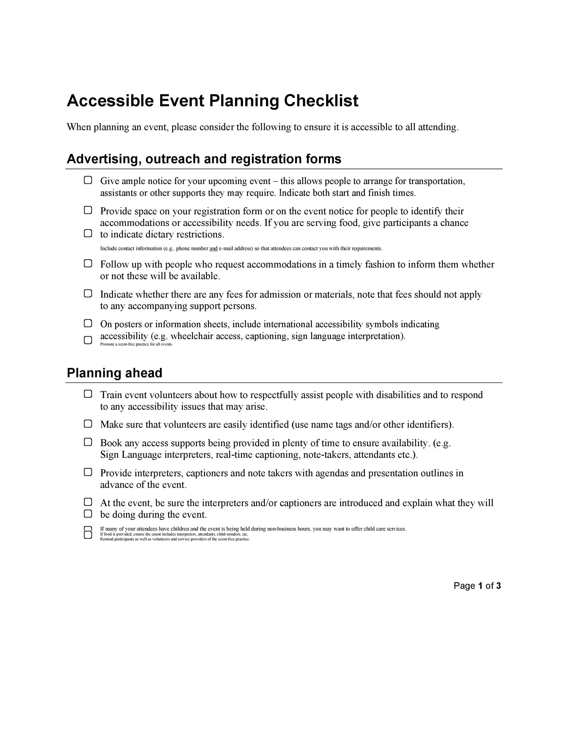 50 Professional Event Planning Checklist Templates ᐅ TemplateLab